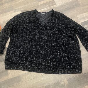 Penningtons Black and White Dotted Blouse